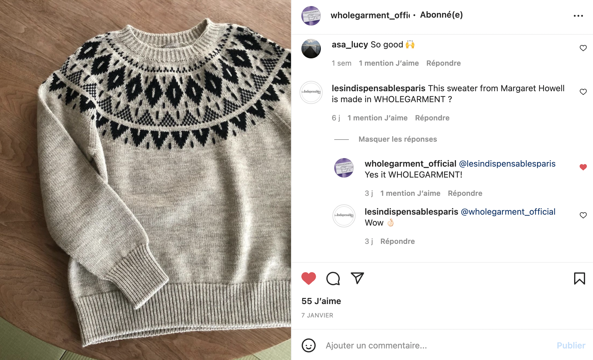 【Outil】TRICOT NAY JACQUARD Pull Jacquard Fair Isle tricoté en 3D — Les Indispensables